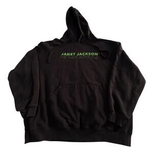 Janet Jackson Metamorphosis 2019 Black Pullover Vegas Concert Music Hoodie XL